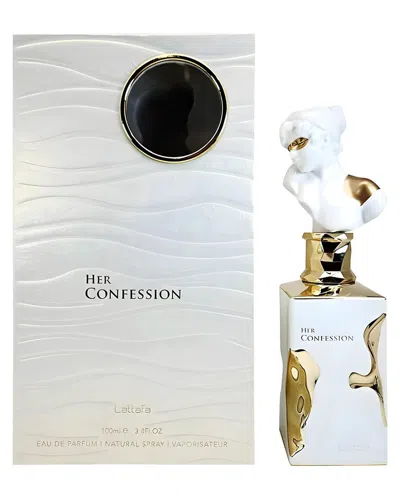 Lattafa Women's 3.4oz Her Confession Edp In White