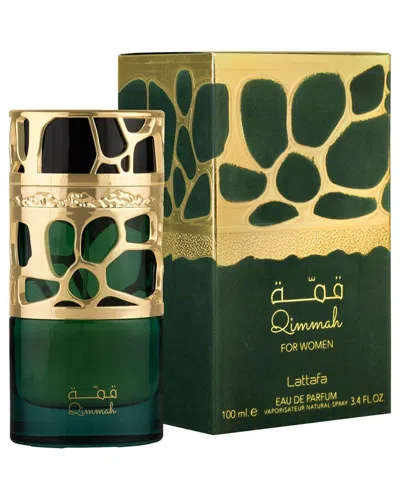 Lattafa Women's 3.4oz Qimmah Edp Spray In Green