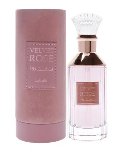 Lattafa Women's 3.4oz Velvet Rose Edp Spray