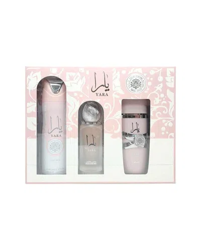 Lattafa Women's 3.4oz Yara 3pc Set