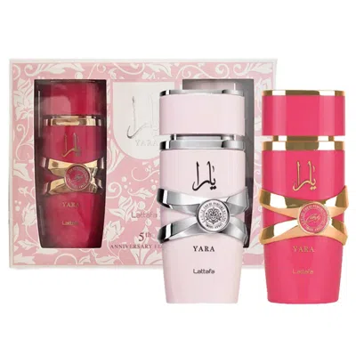 Lattafa Yara 2 Pcs Set For Women: Yara 3.4 Eau De Parfum Spray + Yara Candy 3.4 Eau De Parfum Spray In Multi