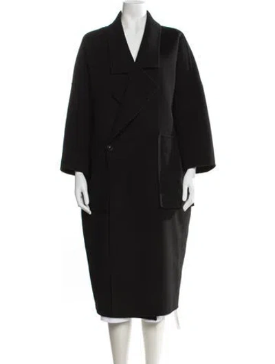 Pre-owned Lattelier Wool Coat In Black