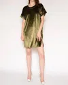 Lattelove Velvet Dress In Dark Green In Multi
