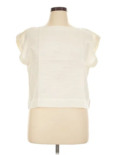 Pre-owned Laude The Label Sleeveless Blouse In Ivory