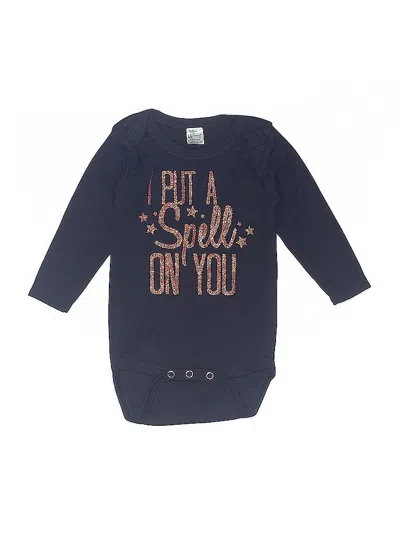 Pre-owned Laughing Giraffe Babies' Long Sleeve Onesie In Black