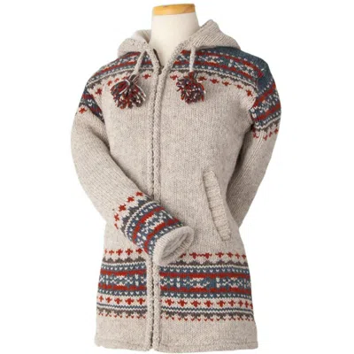 Laundromat Women's Edelweiss Wool Fleece-lined Jacket - Chili In Multi