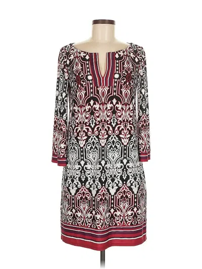 Pre-owned Laundry By Design Casual Dress In Burgundy