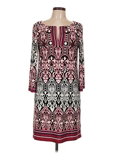 Pre-owned Laundry By Design Casual Dress In Burgundy