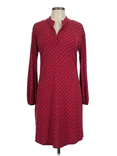 Pre-owned Laundry By Design Casual Dress In Burgundy