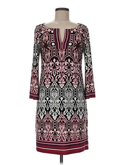 Pre-owned Laundry By Design Casual Dress In Burgundy