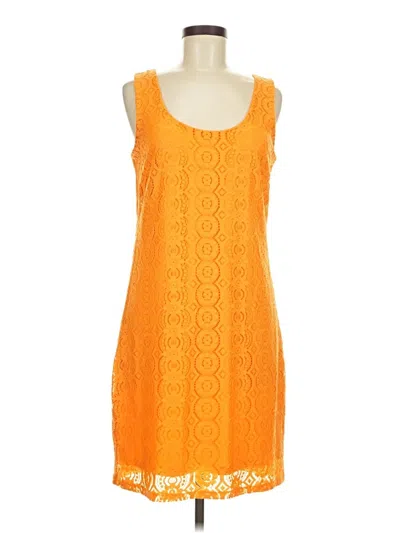Pre-owned Laundry By Design Casual Dress In Orange
