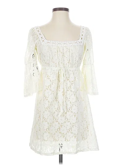 Pre-owned Laundry By Design Casual Dress In White