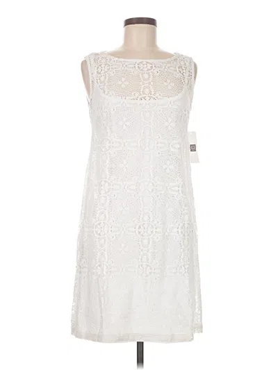Pre-owned Laundry By Design Casual Dress In White