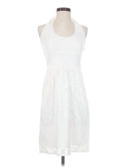Pre-owned Laundry By Design Casual Dress In White