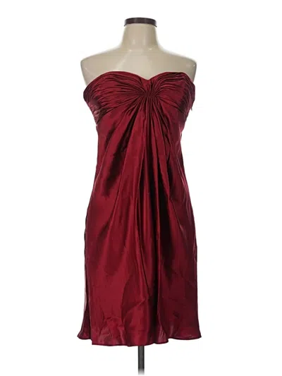 Pre-owned Laundry By Design Cocktail Dress In Burgundy