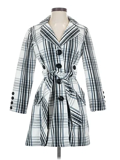 Pre-owned Laundry By Design Trenchcoat In Blue