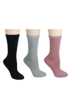 Laundry By Shelli Segal 3-pack Comfy Cushion Crew Socks