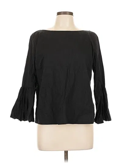 Pre-owned Laundry By Shelli Segal 3/4 Sleeve Blouse In Black