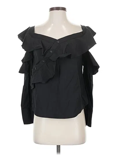 Pre-owned Laundry By Shelli Segal 3/4 Sleeve Blouse In Black