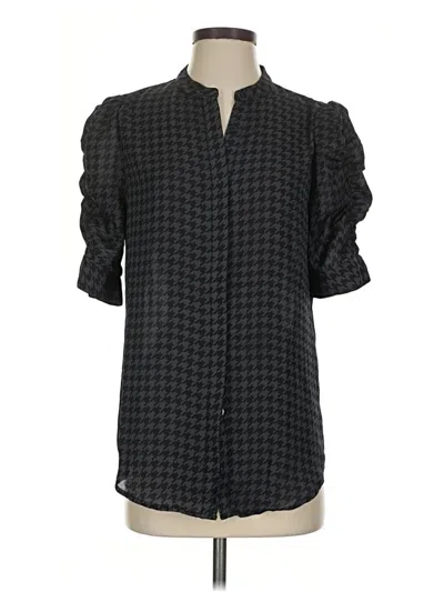 Pre-owned Laundry By Shelli Segal 3/4 Sleeve Blouse In Black