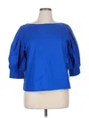 Laundry By Shelli Segal 3/4 Sleeve Blouse In Blue