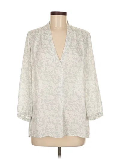 Pre-owned Laundry By Shelli Segal 3/4 Sleeve Blouse In Ivory