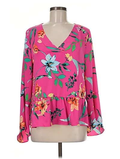 Pre-owned Laundry By Shelli Segal 3/4 Sleeve T-shirt In Pink