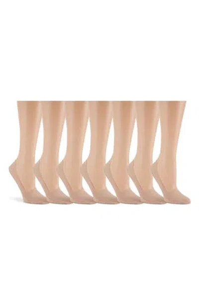 LAUNDRY BY SHELLI SEGAL LAUNDRY BY SHELLI SEGAL 7-PACK SOLID JERSEY LINER SOCKS