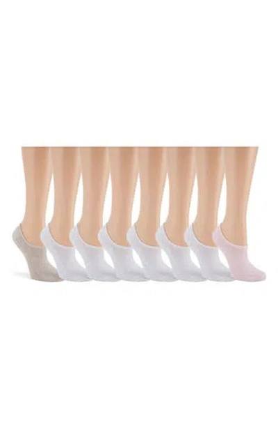 Laundry By Shelli Segal 8-pack Solid Cushioned Liner Socks