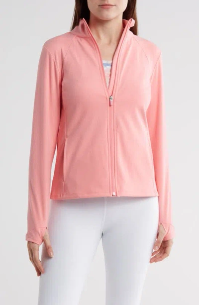 Laundry By Shelli Segal Active Full-zip Jacket In Pink