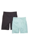 Laundry By Shelli Segal Assorted 2-pack Bike Shorts In Aqua