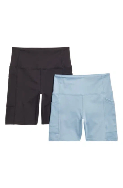 Laundry By Shelli Segal Assorted 2-pack Bike Shorts In Denim