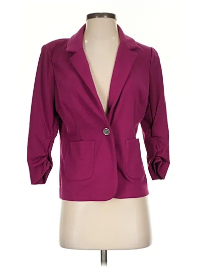Pre-owned Laundry By Shelli Segal Blazer Jacket In Purple