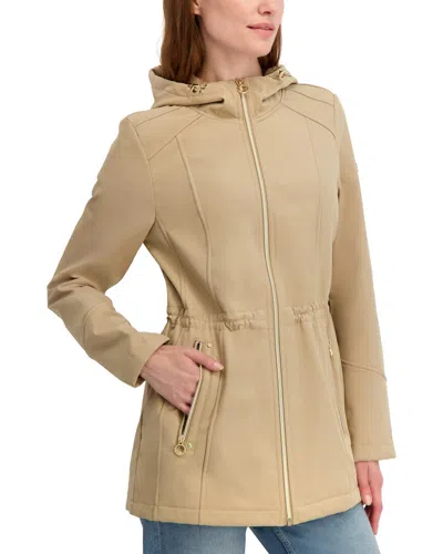 Laundry By Shelli Segal Bonded Softshell Jacket In Nude