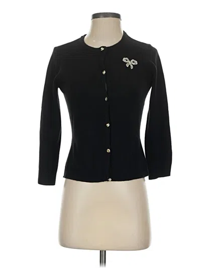 Pre-owned Laundry By Shelli Segal Cardigan Sweater In Black