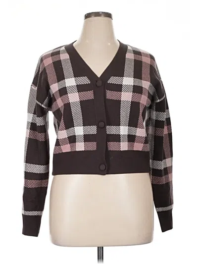 Pre-owned Laundry By Shelli Segal Cardigan Sweater In Brown
