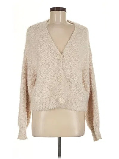 Pre-owned Laundry By Shelli Segal Cardigan Sweater In Tan