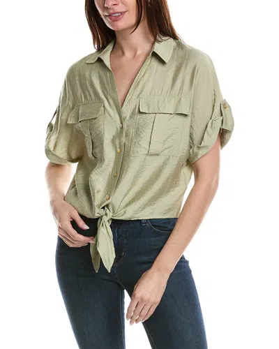 Laundry By Shelli Segal Cargo Shirt In Green