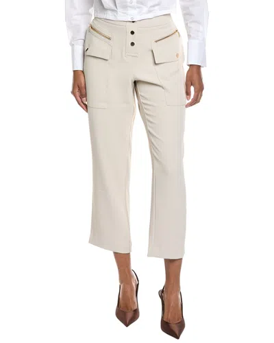 Laundry By Shelli Segal Cargo Tapered Pant In White