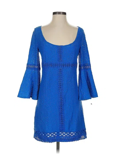 Pre-owned Laundry By Shelli Segal Casual Dress In Blue