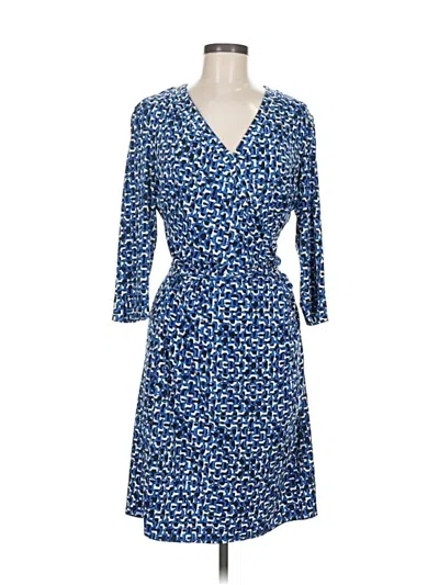 Pre-owned Laundry By Shelli Segal Casual Dress In Blue