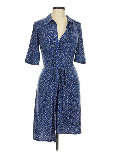 Pre-owned Laundry By Shelli Segal Casual Dress In Blue
