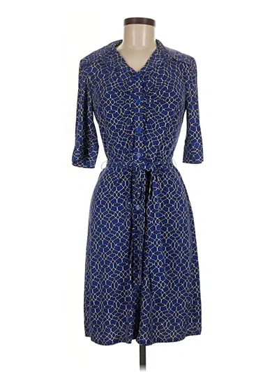 Pre-owned Laundry By Shelli Segal Casual Dress In Blue