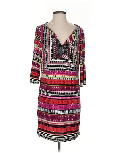 Pre-owned Laundry By Shelli Segal Casual Dress In Burgundy