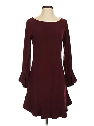 Pre-owned Laundry By Shelli Segal Casual Dress In Burgundy