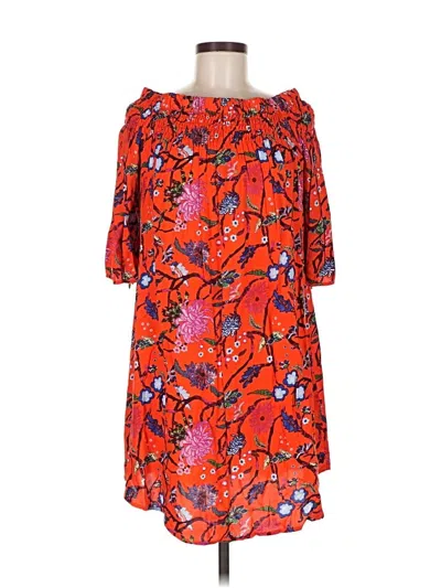 Pre-owned Laundry By Shelli Segal Casual Dress In Orange