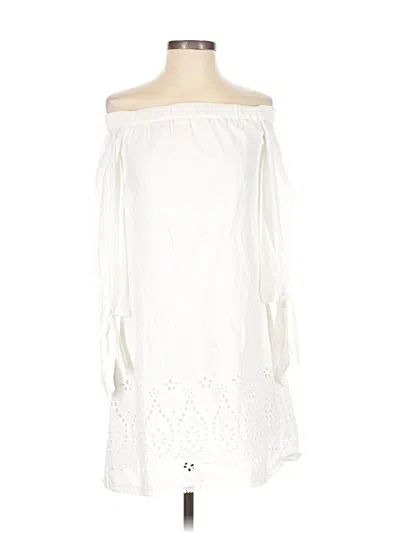Pre-owned Laundry By Shelli Segal Casual Dress In White
