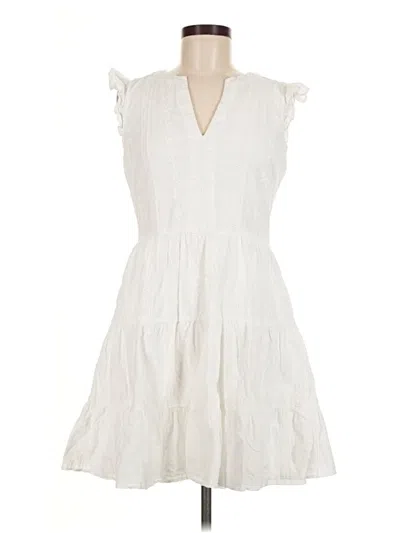 Pre-owned Laundry By Shelli Segal Casual Dress In White