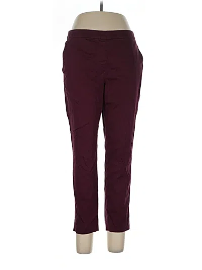 Pre-owned Laundry By Shelli Segal Casual Pants In Burgundy