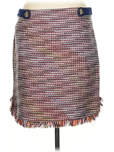 Pre-owned Laundry By Shelli Segal Casual Skirt In Burgundy